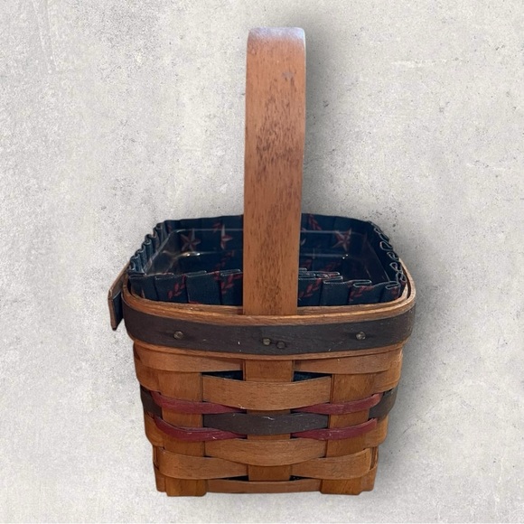 Longaberger 1993 Inaugural Basket w/ Liner & Protector - Picture 7 of 7